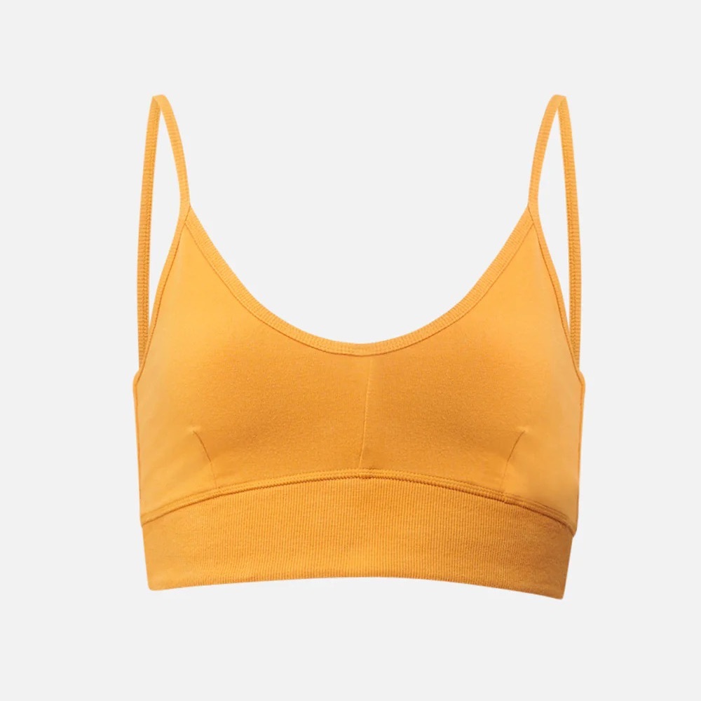 NWT Bandier X Sincerely Jules Meadow Goldenrod Sports Bra Large